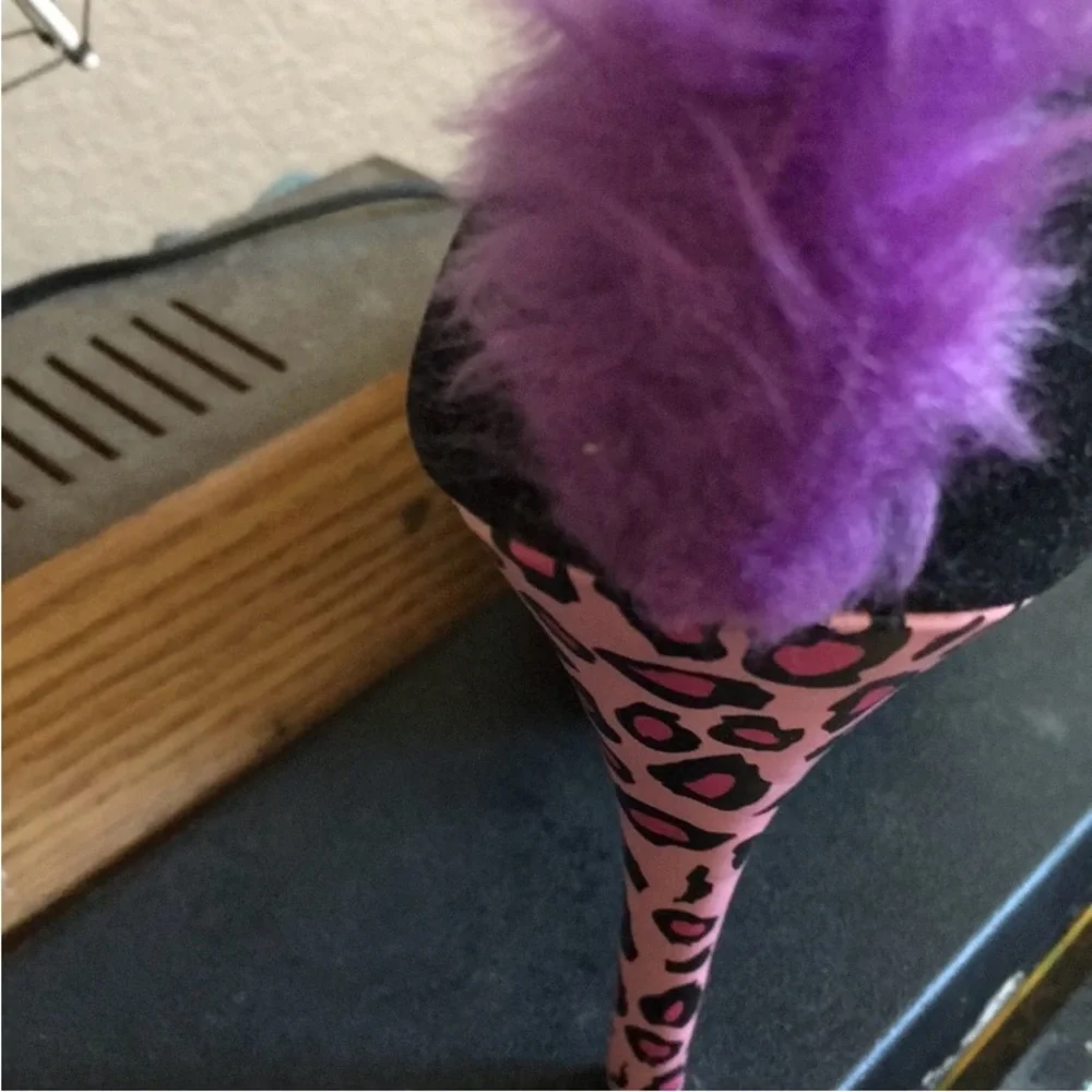 * Copy * Too Fast Leopard Kitty Heel size 8 - Picture 6 of 9